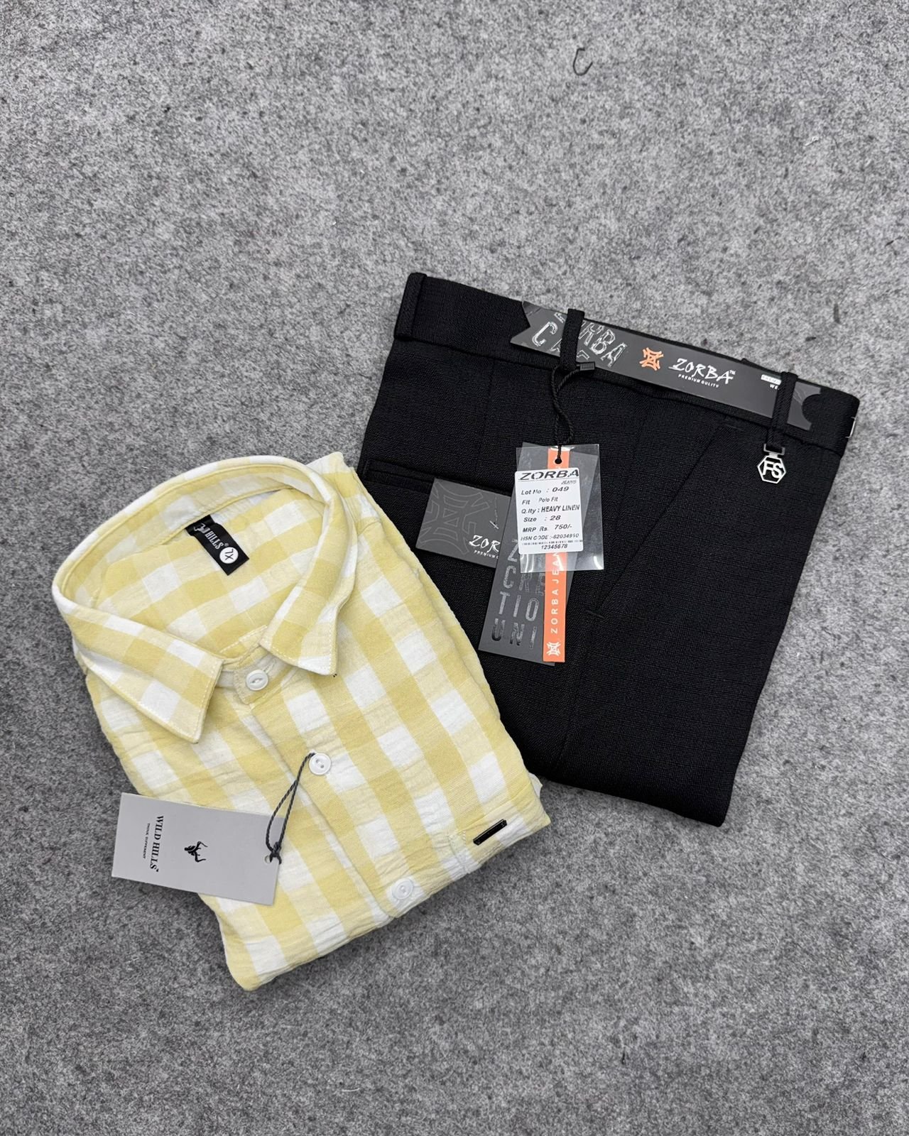 crushed linen + Linen Polo Fit